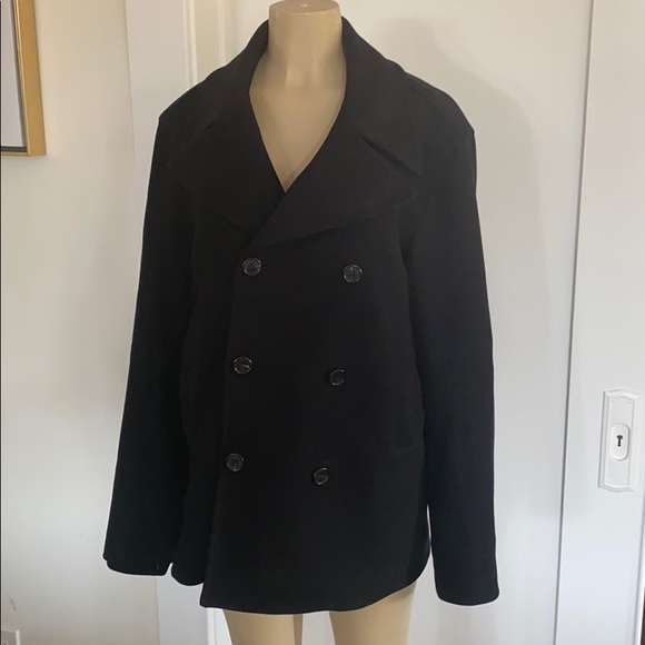 Theory Black PeaCoat - Picture 2 of 5